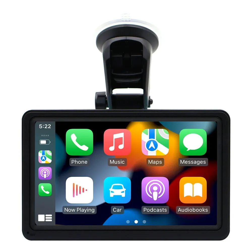 New Android Auto & Wireless CarPlay Car Navigator - 7-Inch PND Portable GPS, Built-in MP5 Player, Car Navigation Device with Wireless Connectivity, Easy-to-Install Portable Car Electronics for All Vehicles