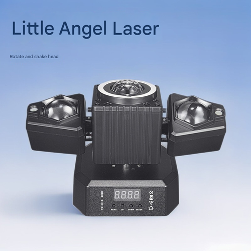 Hot Sale Angelic 4-in-1 Laser Stage Light | KTV Party Colorful Atmosphere Projector | Rotating Beam & Moving Head Effects