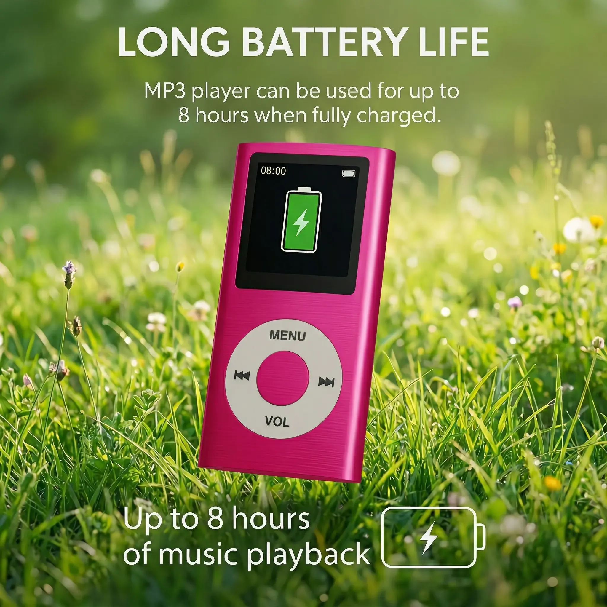 Portable MP3 MP4 Music Player with LCD Screen Premium Lossless Audio Device for Students Offline Listening Digital Media Player for Reading and Travel Ideal Student Gift Without TF Card