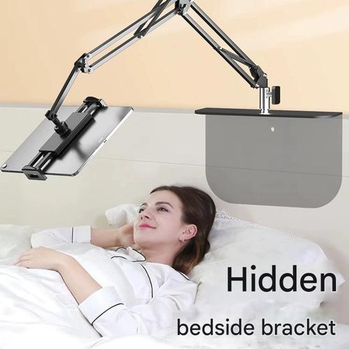 New Smart Bedside Phone Tablet Stand | 360° Rotating Adjustable Lazy Bracket | Desktop Live Streaming Video Holder | Mini Universal Phone Mount