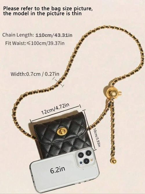 Women's Elegant Quilted Design Belt Bag, Style Fashionable Pu Leather Fanny Pack for Daily Used, Casual Trendy Versatile High-quality Daily Commuting Bag