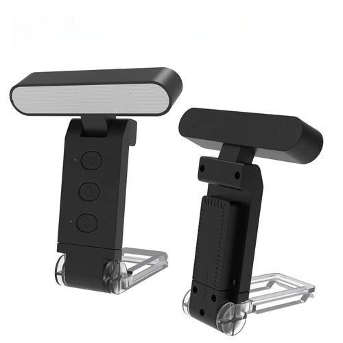 Portable USB Rechargeable 2-in-1 LED Book Light - Clip-On Bookmark Design, Foldable Compact Reading Light for Bedtime, Travel & Study