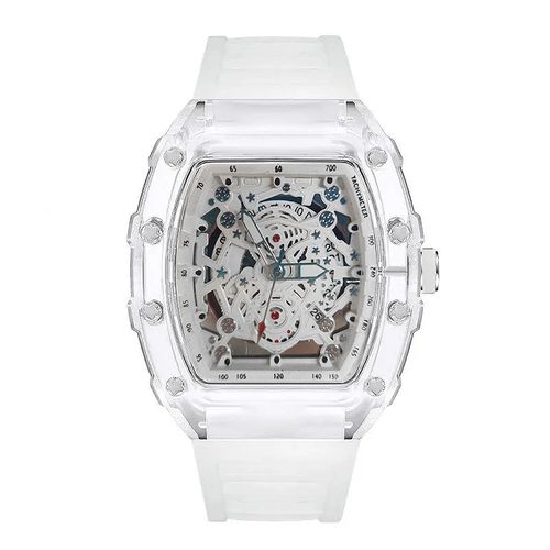 Men's Luxury Transparent Waterproof Quartz for Outdoor Back to School Parties Daily & Fall Ideal Birthday Gift with Box women watches luxurywatches of tiktok outdoorfun
