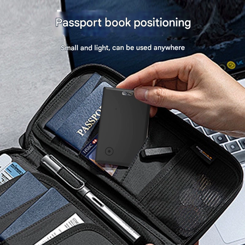 2025 New Card-Sized FindMy GPS Tracker | Global Positioning Anti-Lost Device | Replaceable Battery Wallet Keychain Tracker for iOS