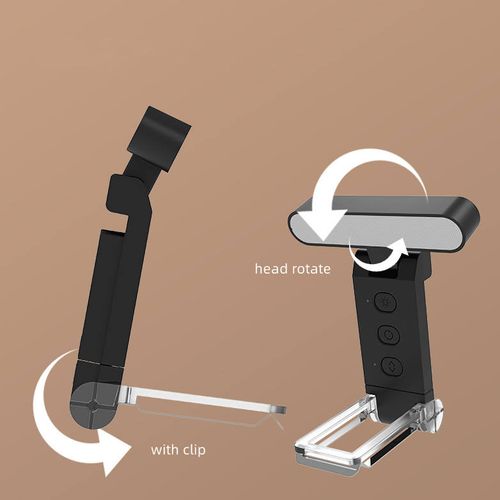 Portable USB Rechargeable 2-in-1 LED Book Light - Clip-On Bookmark Design, Foldable Compact Reading Light for Bedtime, Travel & Study