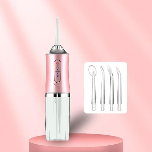 Rechargeable Water Flosser, Portable Oral Irrigator with 4 Counts Jet Tips, Waterproof Teeth Cleaner, 3 Modes Teeth Cleaning Tool for Home & Travel, Cordless Water Dental Flosser, Gentle Oral Care Product, Cordless Water Flossers
