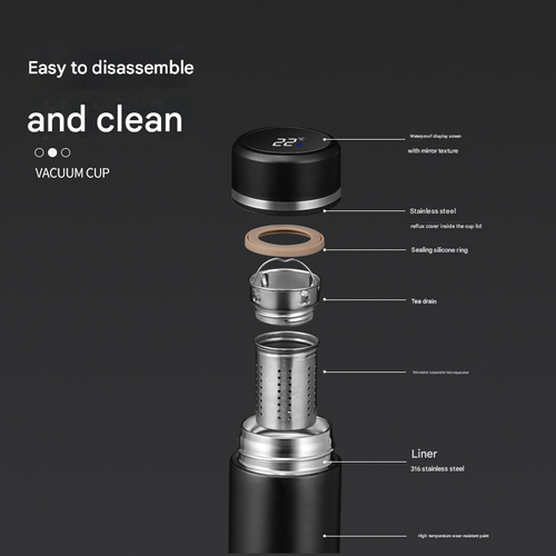 316 Stainless Steel Insulated Smart Water Bottle - Large Capacity Portable Tumbler for Men & Women, Home Use & On-the-Go, Ideal Gift Option for Daily Hydration