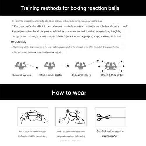 Boxing Reflex Ball for Boyfriend Gifts, Improve Reaction Speed and Hand Eye Coordination Training Boxing Equipment for Home, Men Gifts Boxing Gear, Boxing Speed Trainer
