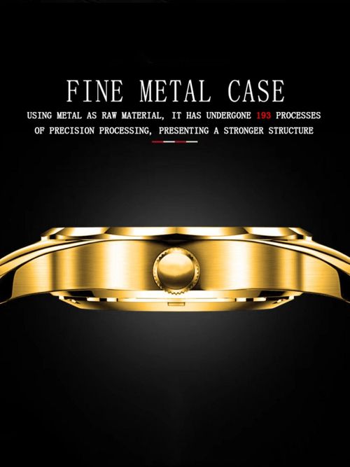 Men's Business Style Quartz Watch with Diamond Accents Calendar and Water Resistant Design Ideal for Parties and Everyday Wear Trendy and Refined Watch Box Not Included Excellent Choice for Birthday Gifting