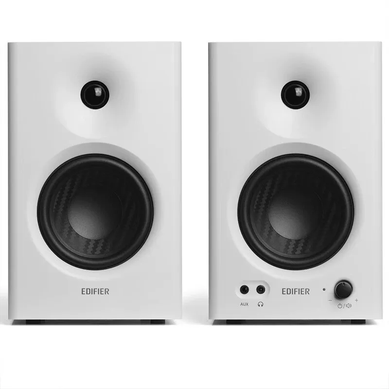 EDIFIER MR4 Professional Studio Monitor Speakers - Calibrated Dual-Mode Sound, Wooden Enclosure Audio System for Recording Studios & Home Use, High-Fidelity Music Speakers