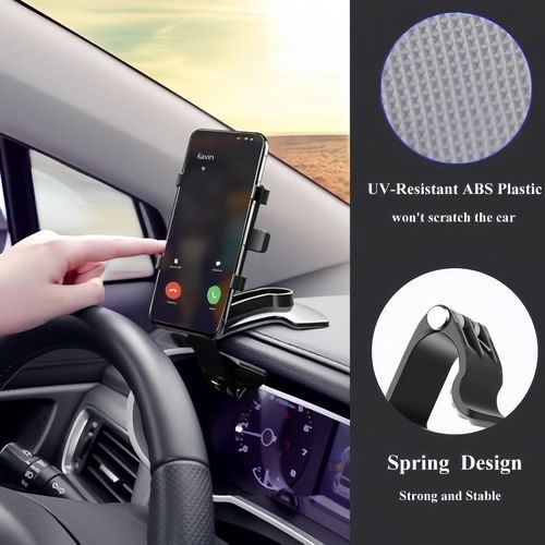 360 Rotating Clip Car Phone holder for Dashboard Clip, Car Mount Suitable For iPhone & Android And Other Smartphones Vent Mount