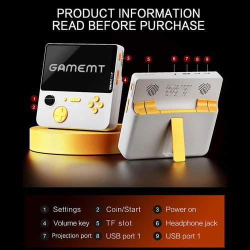 New E5 Handheld Game Console - 5-Inch Large Screen Arcade Game Player, Dual Player Battle Support, 22W Fast Charging, Game Console with Power Bank Function, Portable Retro Gaming Device for On-the-Go Fun