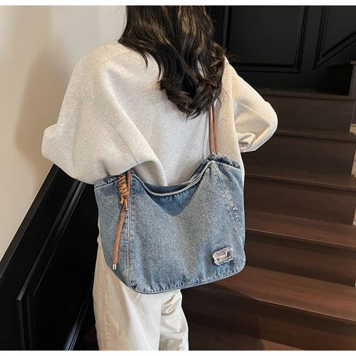 Women's Solid Color Tote Bag, Fashionable Large Capacity Shoulder Bag for Daily Used, Casual Trendy Versatile High-quality Daily Commuting Bag, Girl Fashionable Shopping Bag, Handbag Tote Bag