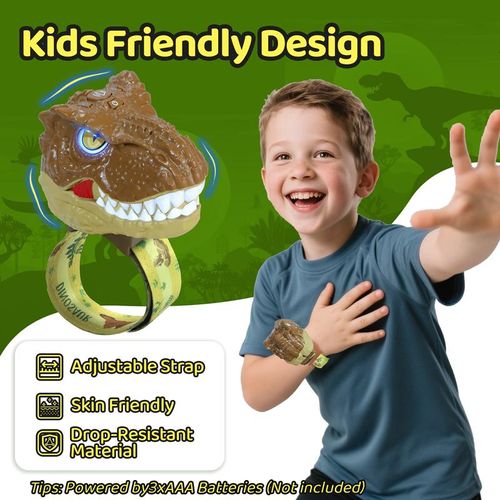 Walkie Talkies for Kids - 2 Pack Toys for Boys Girls Age 3-12 T-Rex Adjustable Strap Long Range Clear Sound Walkie Talkie, Collectibple Adventure Toys Outdoor Camping Birthday Gifts for Toddlers Holiday Haul