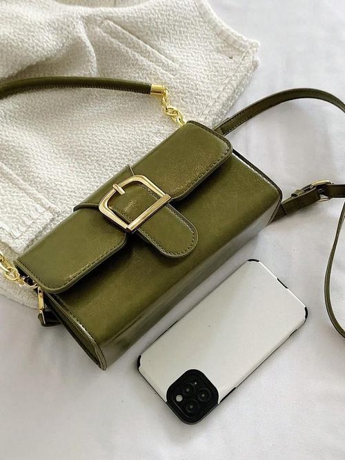 Women's Fashionable Solid Color Purse Shoulder Bag, Casual Versatile PU Leather Crossbody Bag for Daily Used, Trendy High-quality Daily Commuting Bag
