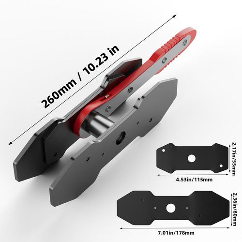 Brake Caliper Press Tool Car Piston Spreader Pad 360 Degree Swing Ratchet Hand Wrench Expander for Single Twin Quad Piston Disc Brake