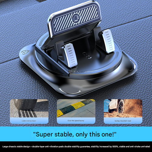 Car Dashboard Phone Holder for Navigation - Non-Slip No-Trace Mat Mount, Stable Dashboard Phone Stand, Vehicle-Specific Cell Phone Holder for Car GPS