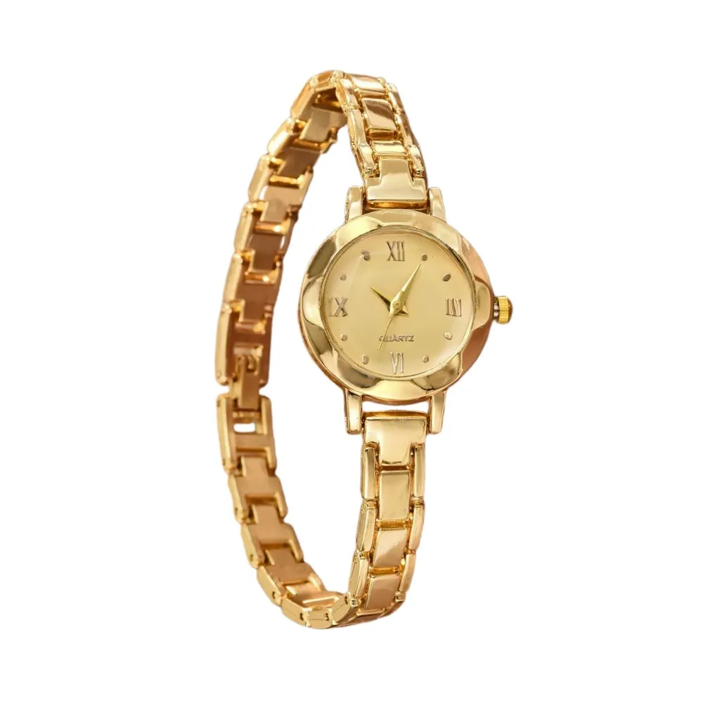 Women's Elegant Round Dial Quartz Watch, Fashionable Wristwatch for Women & Girls, Trendy All-match & Exquisite Watch for Birthday Gift without Box