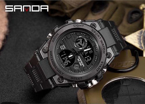 Men's Sportive Digital Watch, Fashionable Digital Watch with Luminous Dial & Alarm & Date Display Function, Waterproof Watch for Men with Box, Sporty Waterproof Watch (without watch box)