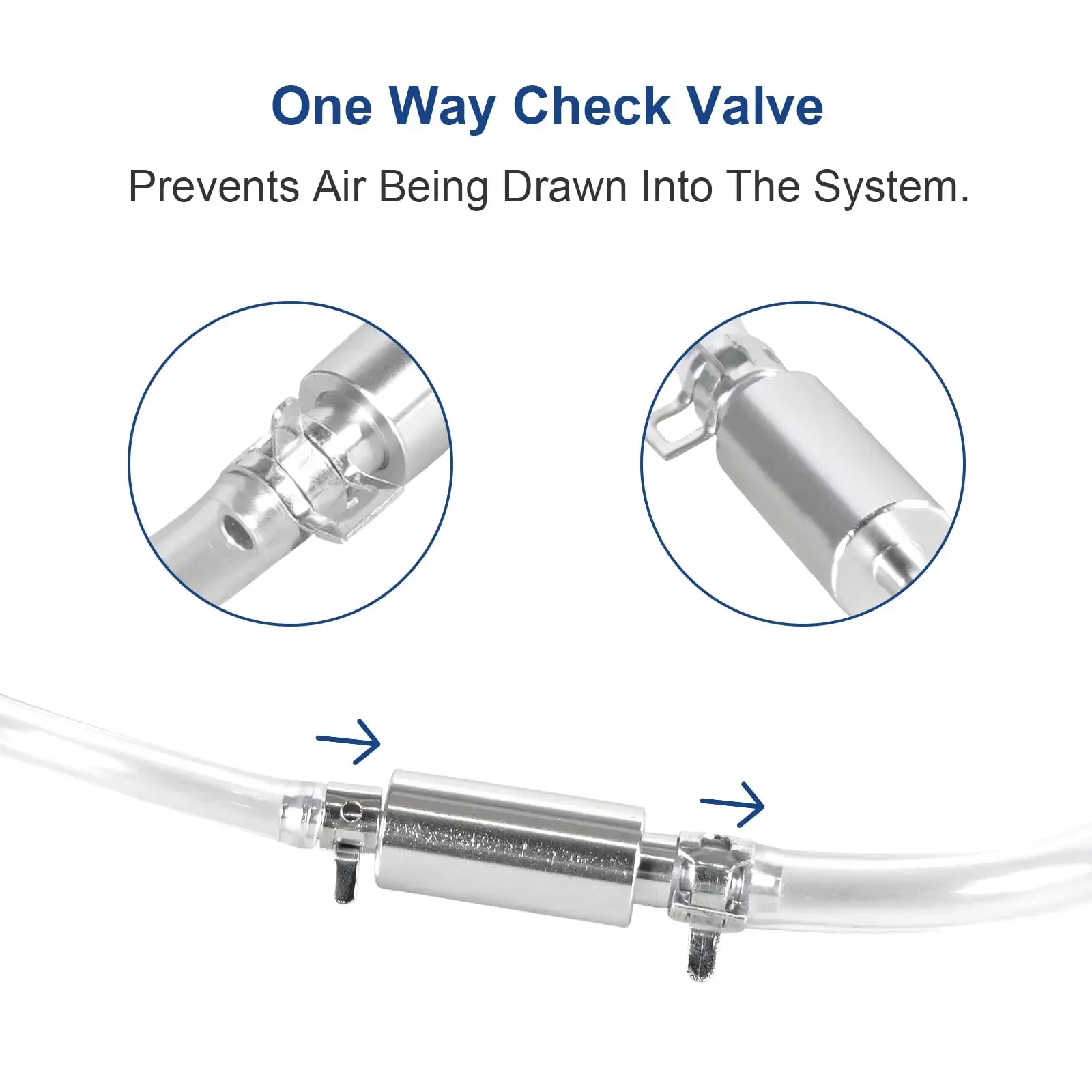 Brake Bleeder Hose - One Way Check Valve Tube Bleeding Tool Kit for Hydraulic System Bleeding, Universal Brake Fluid Bleeder Ki for Car Motorcyle Clutch, Soft Tube with Metal Clips