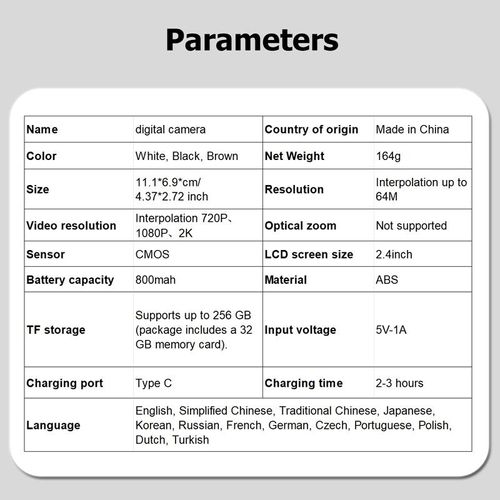 Portable Digital Cam, Student Camera, Pocket Camera, Portable Selfie Camera, 180° Degree Flip Screen Camera For Students, Entry-Level Digital Camera With 32GB Memory Card, Video, Photography, Perfect For Back-To-School Season, Thanksgiving New Year Gift