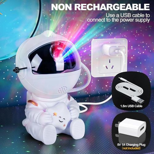 Astronaut Galaxy Star Projector Starry Night Light - Starry Nebula Ceiling Projection Lamp with 8 Modes, Remote and 360° Adjustable, Gift for Kids Adults for Bedroom Decor Aesthetic
