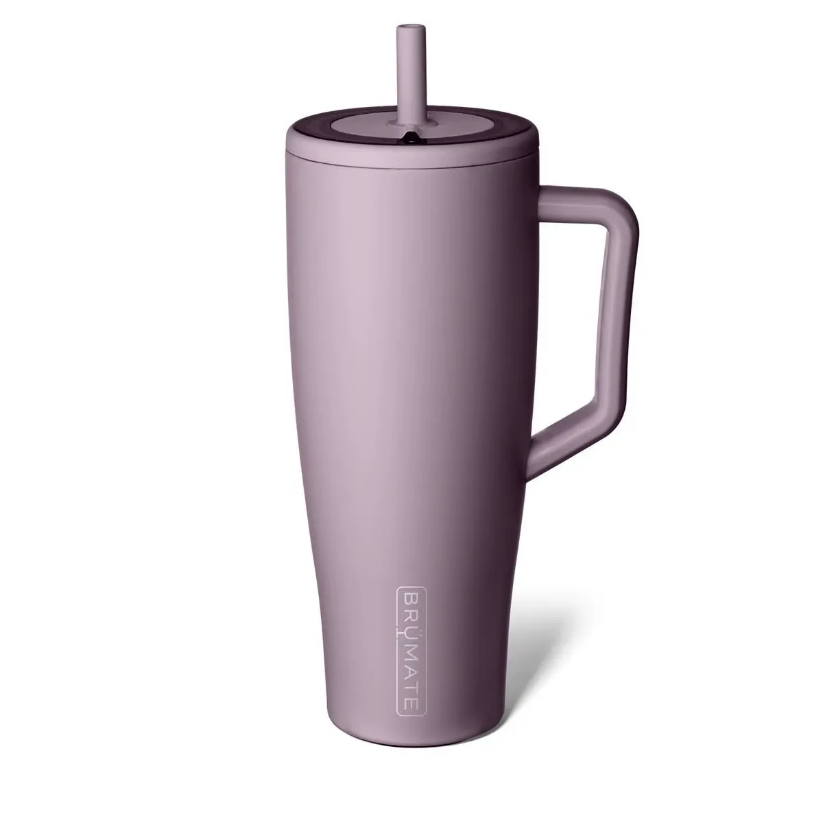 BRUMATE 40oz 304 Stainless Steel Insulated Tumbler with Handle & Straw Large Capacity Travel Mug for Car Outdoor Home Giant Insulated Cup Purple
