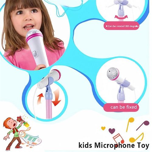 Microphone Toy, Karaoke Machine Toy with Light, Singing Machine Toy, Music Toy for Kids, Birthday Gift for Girls (without battery)
