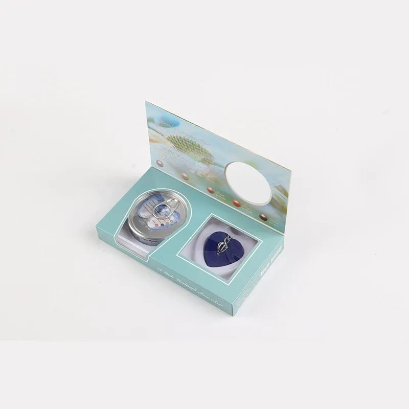 2025 New Freshwater Pearl Gift Set | Vacuum-Packed Oyster Can Blind Box | Metal Necklace Pendant in Elegant Gift Box | Surprise Pearl Opening Experience