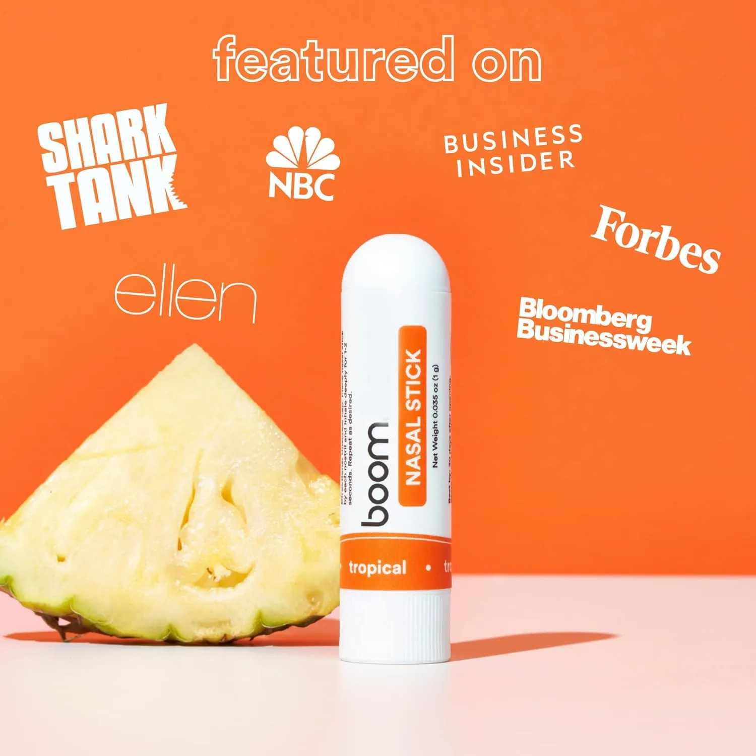 Bestselling BoomBoom Nasal Stick - Boost Focus & Attention, Deliver Fresh Cooling Sensation, Portable Nasal Inhaler for Instant Refreshment, Ideal for Work Study & Daily Energy Boost