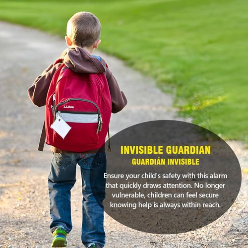 A bodyguard that can be hung on a bag! 130dB to scare away bad guys, LED light for night lighting, multiple colors Portable Durability