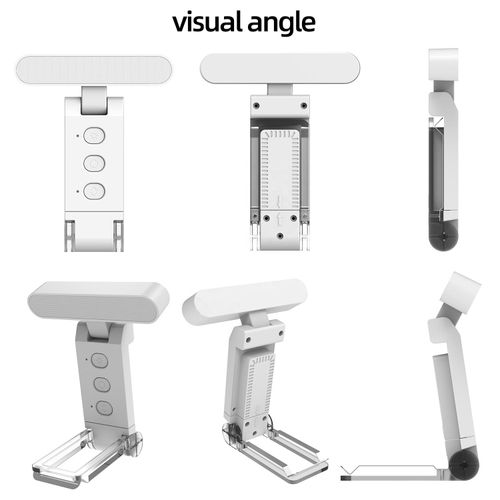Portable USB Rechargeable 2-in-1 LED Book Light - Clip-On Bookmark Design, Foldable Compact Reading Light for Bedtime, Travel & Study