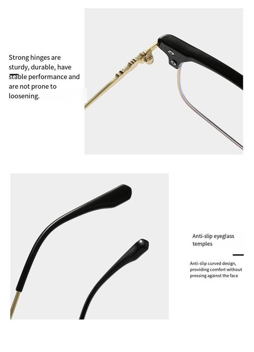Unisex Browline Anti-Blue Light Eyeglasses, Basic Semi-Rimless Frame Design Glasses, Perfect For Students Everyday Use
