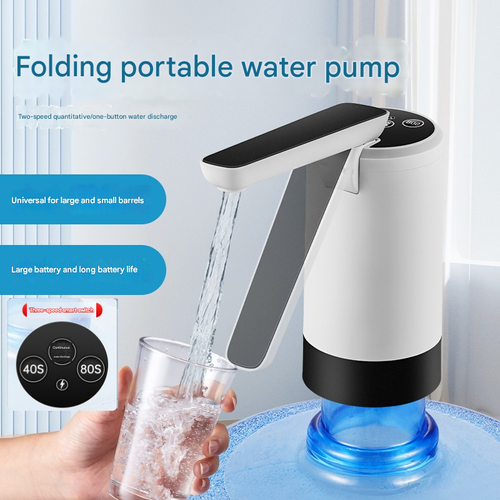 UL-Certified Electric Water Pump for 5Gal Bottles Auto-Dispensing System with 2s Water Extraction, No-Spill Design & BPA-Free Tubing - Portable Water Dispenser for Office or Camping or Emergency Use