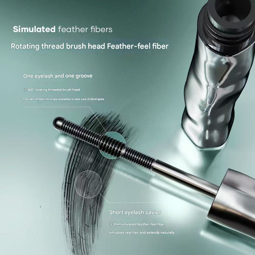 Mascara - Waterproof Lengthening Curling Mascara, Smudge-Proof Natural Long-Lasting Formula, Tube Design for Perfect Eye Makeup