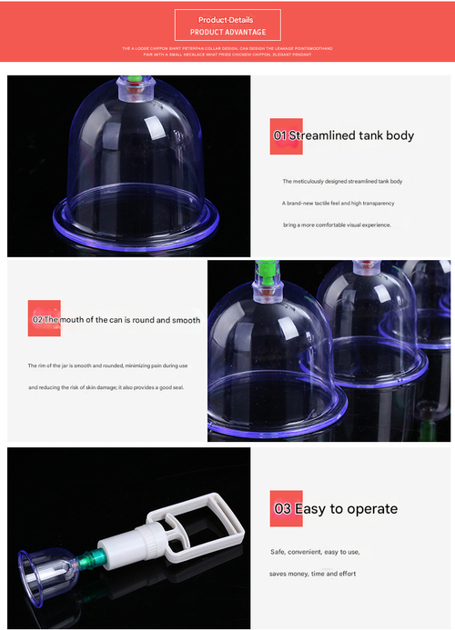 Cupping Set, 6 Cups Cupping Kit for Massage Therapy, Chinese Cupping Therapy Set with Magnetics, Professional Vacuum Cupping Set for Cellulite Reduction Muscle Pain Relief with Manual Pump