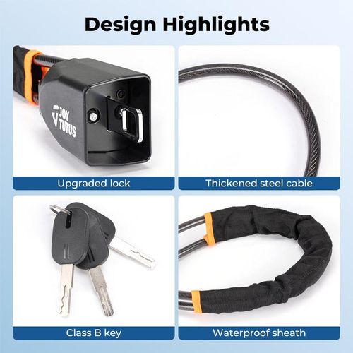 Universal Anti-Theft Car Steering Wheel Lock with 3 Keys for Security Fit Most Vehicles Truck SUV Van Black