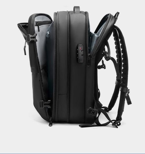 2025 TSA-Approved 40L Vacuum Compression Backpack Waterproof Anti-Theft Business Laptop Bag for Men, 17 Laptop Compartment and Expandable Travel Hiking Pack (Fits 24 Luggage)