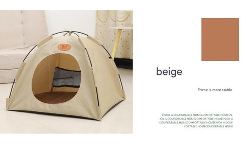 2025 New Summer Pet Bed | Foldable Washable Semi-Enclosed Tent | Breathable Cooling Mat Pet House | L Size (Up to 16lbs) | Free Cooling Mat Included