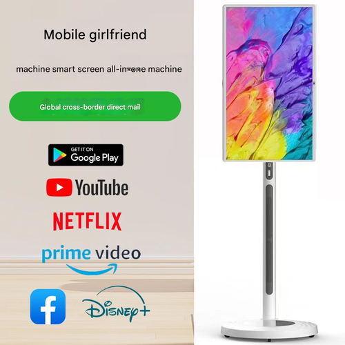 21.5-inch Smart Portable Screen with Battery - Wireless All-in-One Live Streaming Machine, Mobile Smart TV for Home & On-the-Go, Versatile Companion Display for Entertainment & Work