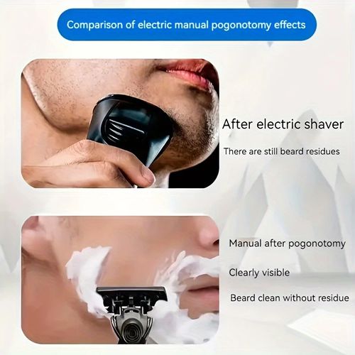 This classic men's razor comes with 42 ultra-sharp and durable blades, and its progressive design ensures a safe, smooth and painless shaving experience. Comes with 2 non- slip handles, perfect for holiday gifts