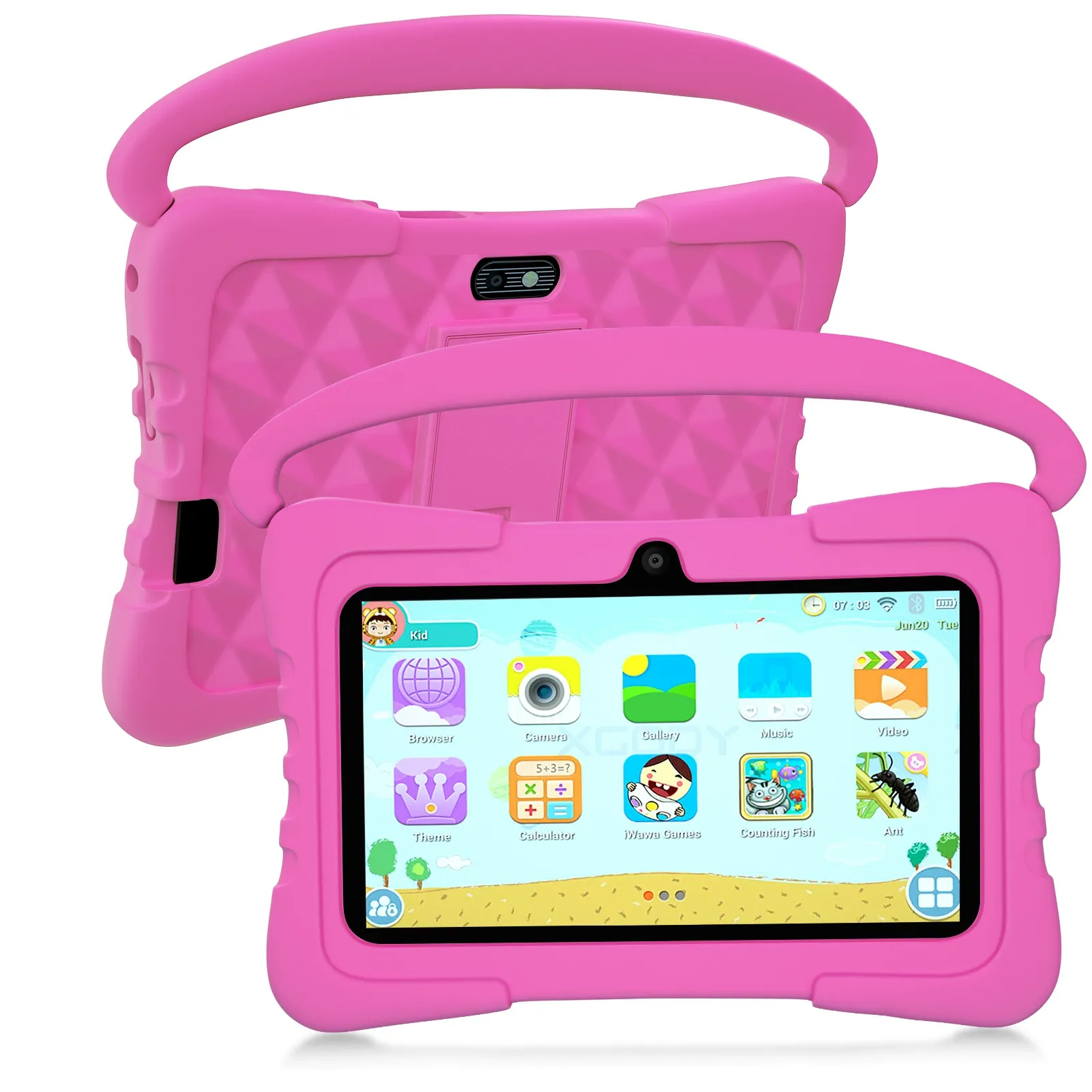 New 7-inch Kids Tablet PC 2GB+32GB - Anti-Shatter Screen WiFi Learning Tablet with Safe Mode, Educational Student Tablet for Children, Durable Kids' Study & Entertainment Device