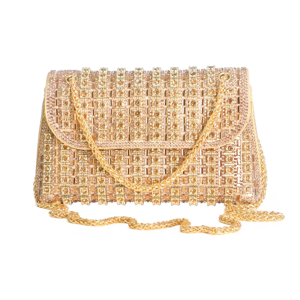 2025 New Luxury Diamond Embellished Evening Bag | Jeweled Underarm Clutch | Multi-Way Crossbody Handbag for Women | European-American Banquet Style