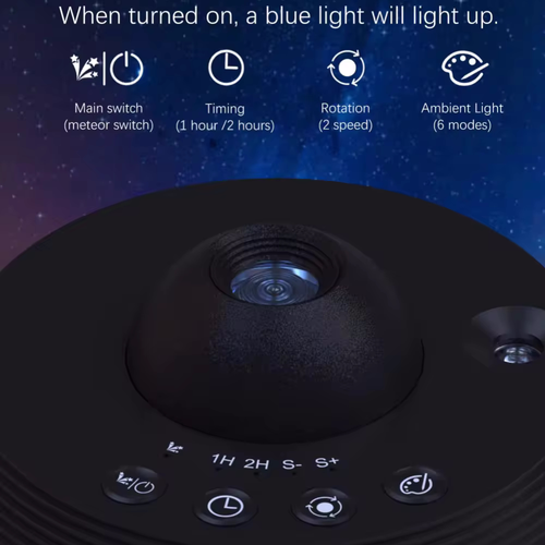 Galaxy Projector Night Light, USB Powered Galaxy Projector Night Light, Starry Sky Projector Night Light, Ambient Light for Bedroom, Home Decor