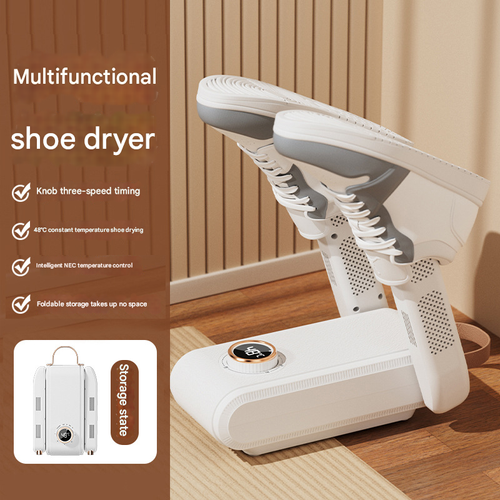 Smart UV-C Sterilizing Shoe Dryer Foldable & Telescopic Design  360° Fast Dehumidifier for Home & Travel  Safe Auto-Off Timer & Odor-Eliminator