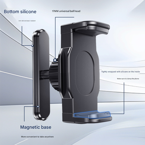 Gym Magnetic Phone Mount, 360° Adjustable Magnetic Phone Holder Attach to Metal Surface, Smartphone Cellphone Stand Exercise Equipment Accessories