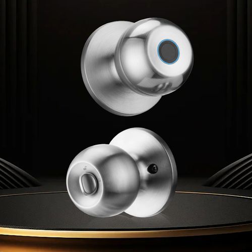 2025 New Indoor Spherical Fingerprint Smart Lock with Password Graffiti Bluetooth Remote Control for Apartment Home Bedroom Anti-Theft