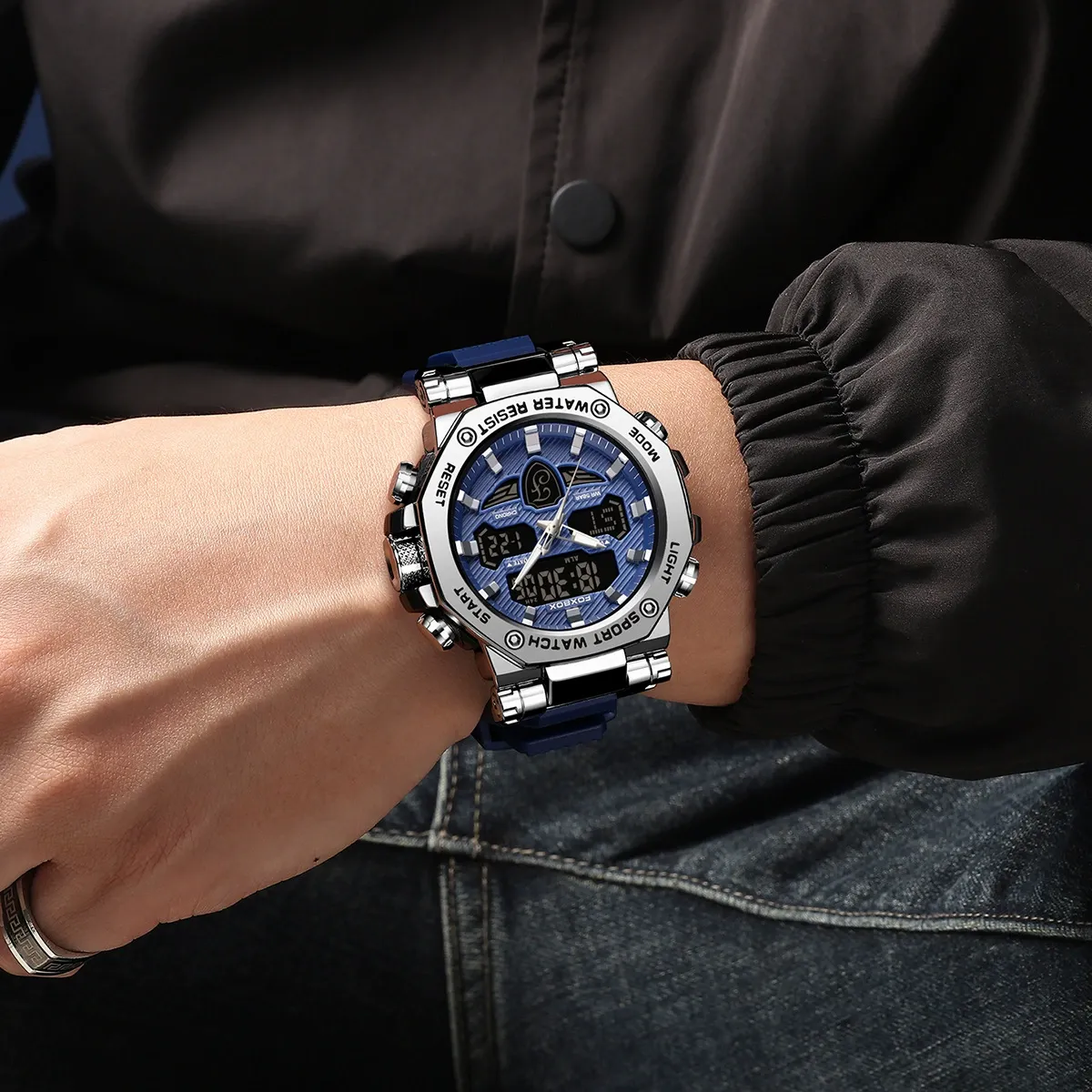 Men's Business Round Dial Analog Quartz Watch, Waterproof Wristwatch, Watch for Party, Daily Clothing Decor, Trendy All-match & Exquisite Watch for Birthday Gift with Box