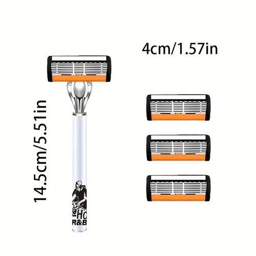 This classic men's razor comes with 42 ultra-sharp and durable blades, and its progressive design ensures a safe, smooth and painless shaving experience. Comes with 2 non- slip handles, perfect for holiday gifts