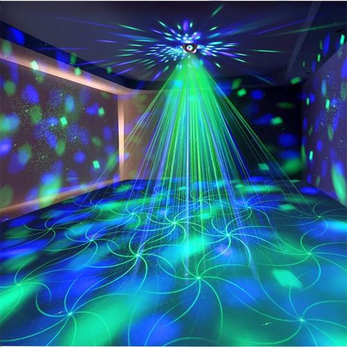 4 in 1 Disco Party Lights, 3 RGB Disco Lights+Red and Green Pattern Lamp Strobe Lights for Home Room Dance Parties Birthday Karaoke Halloween Christmas Wedding Show Club Decorations party light disco lights for parties outside laser beam light